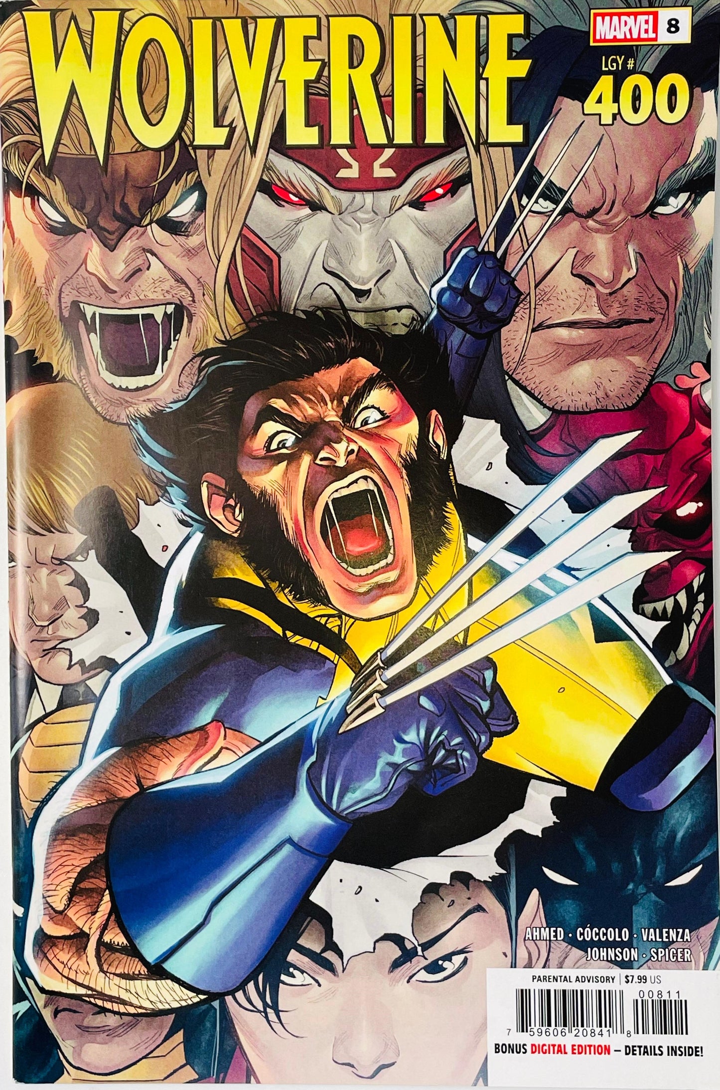 Wolverine #8 (2025) – Legacy #400 – Bengus Marvel vs. Capcom Variant Cover