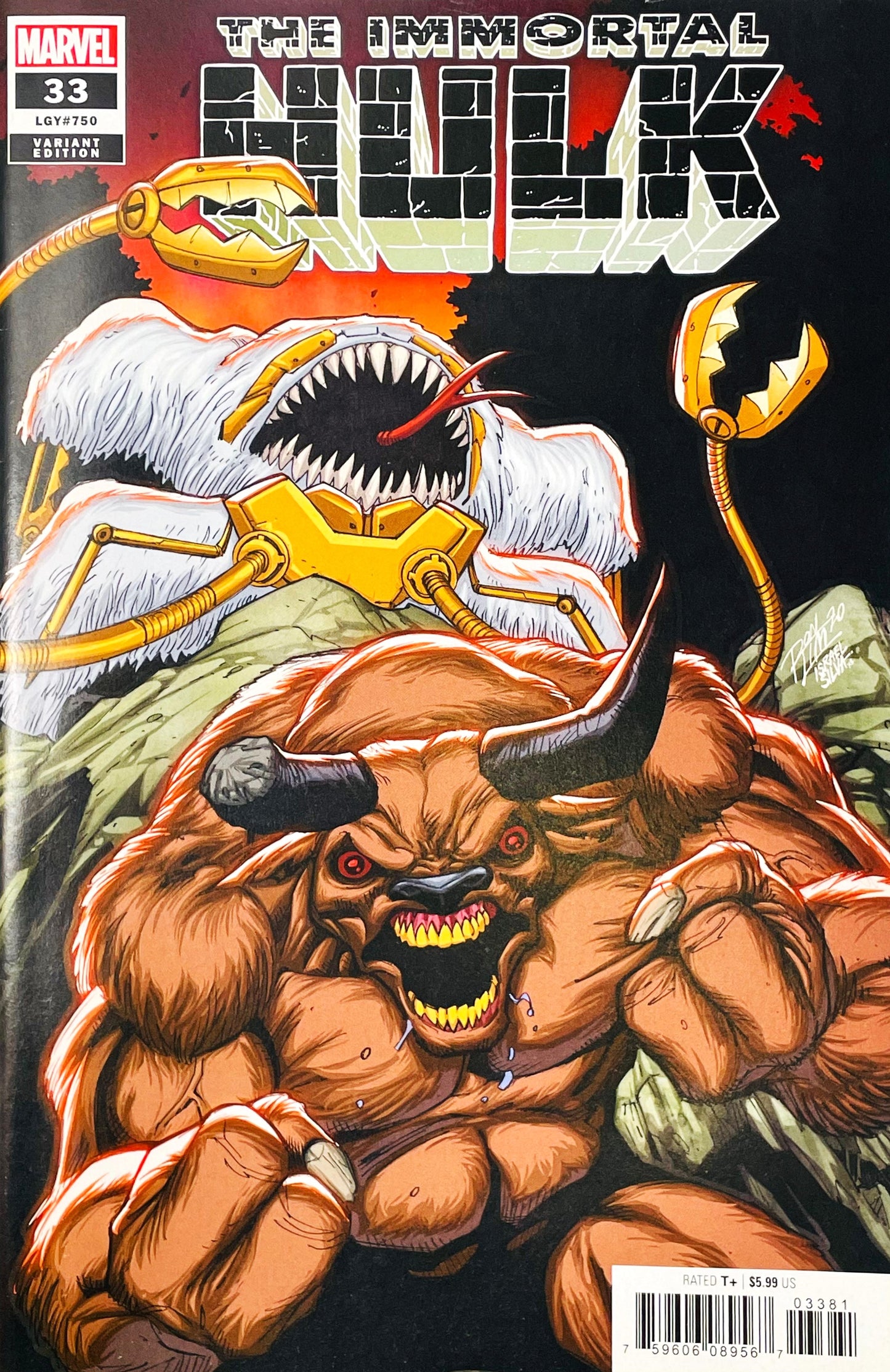 The Immortal Hulk #33 — Ron Lim Variant Cover (2020)