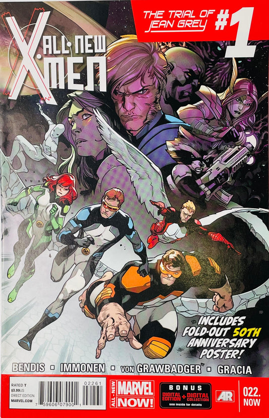 All-New X-Men #22 (2014) – X-Men 50th Anniversary Poster Variant – The Trial of Jean Grey #1