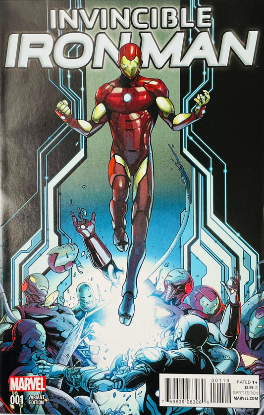 Invincible Iron Man #1 — Valerio Schiti Young Guns Variant Cover (2015)