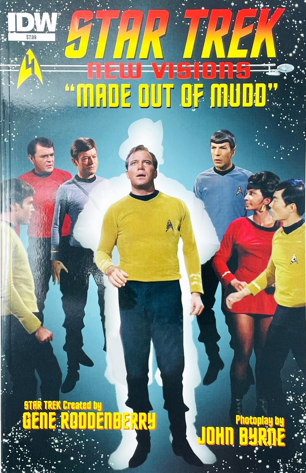Star Trek New Visions #4 Made Out of Mudd 2014 IDW Comics cover featuring Captain Kirk and the classic Star Trek crew