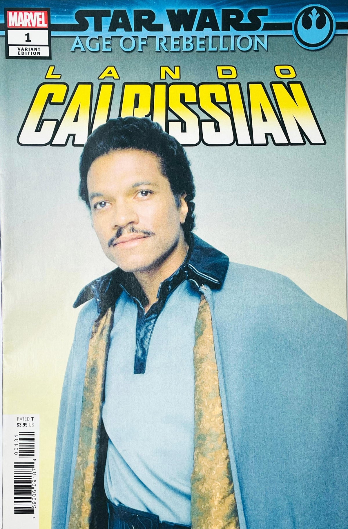 Star Wars Age of Rebellion Lando Calrissian #1 2019 Marvel Comics Movie Photo Variant Cover featuring Lando Calrissian