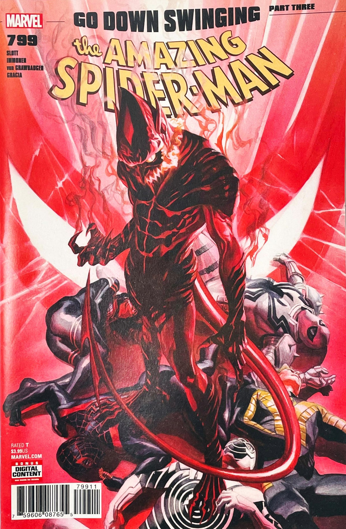 The Amazing Spider-Man #799 (Raw VF/NM) - Marvel Comics (Alex Ross Red Goblin Cover / Go Down Swinging Part 3)